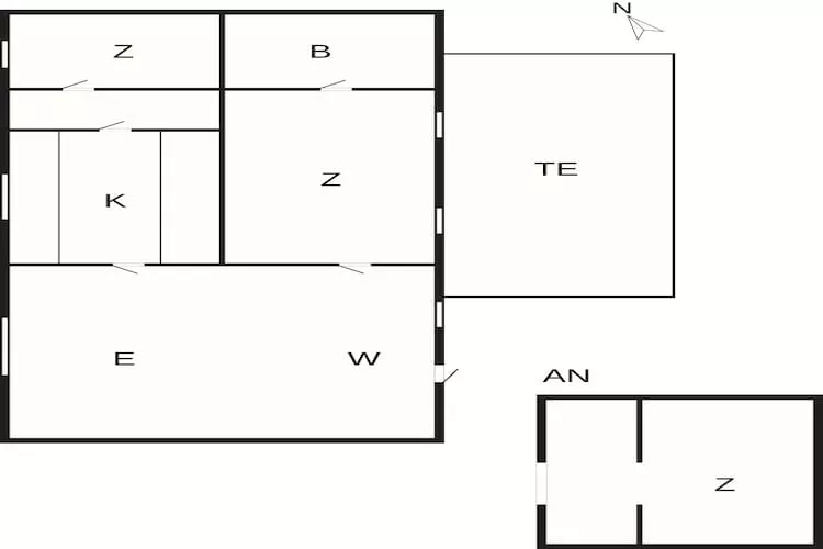 6 Personen vakantie huis in Læsø - Plattegrond
