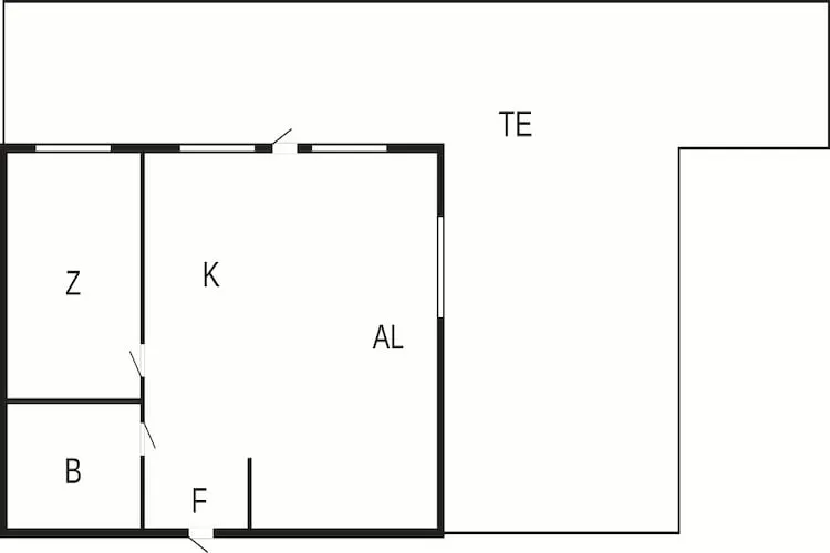 Cottage met uitzicht op zee en sauna - Plattegrond