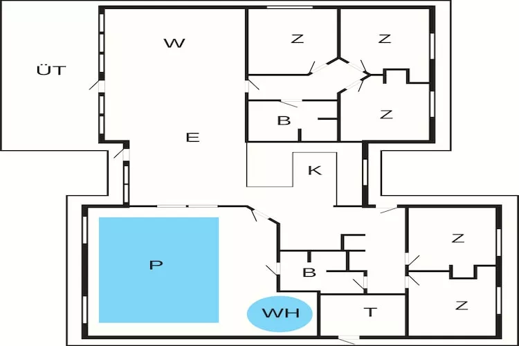 5 sterren vakantie huis in Idestrup - Plattegrond