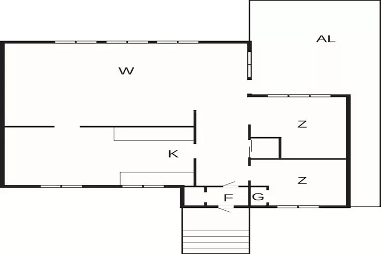 Huisje op Varmdo met uitzicht op de natuur - Plattegrond