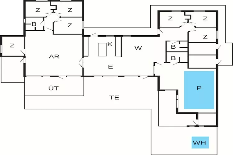 5 sterren vakantie huis in Løkken - Plattegrond