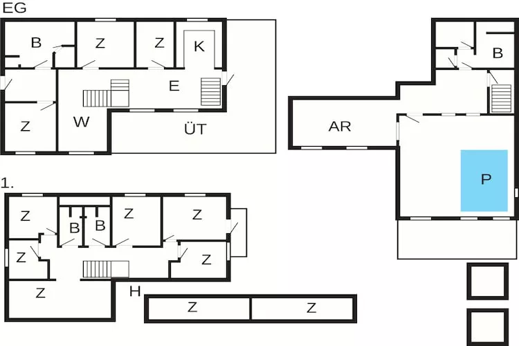 5 sterren vakantie huis in Ebeltoft - Plattegrond
