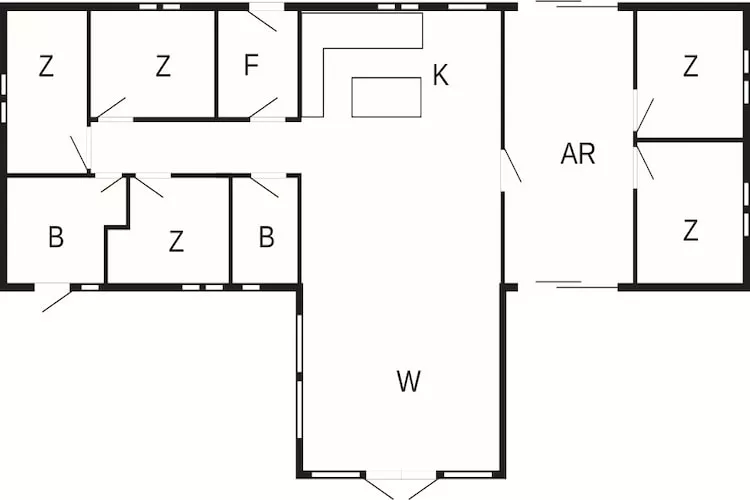 5 sterren vakantie huis in Ansager - Plattegrond