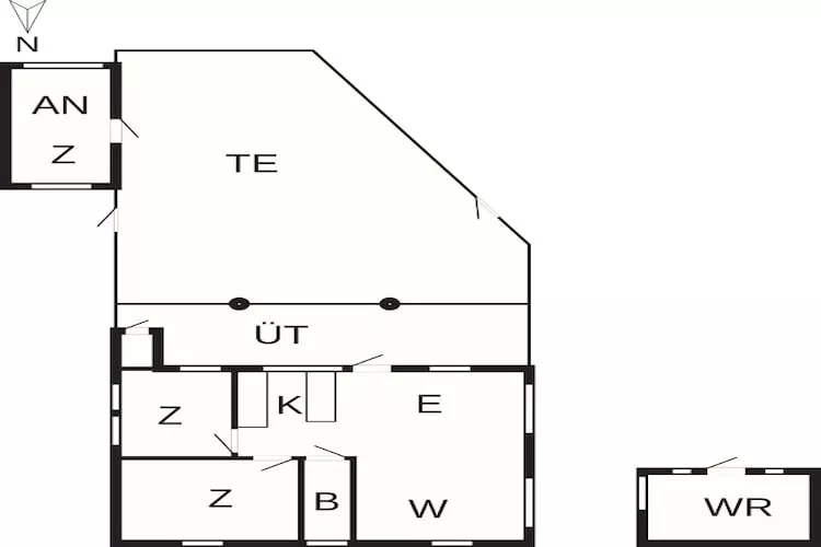 6 Personen vakantie huis in Væggerløse - Plattegrond