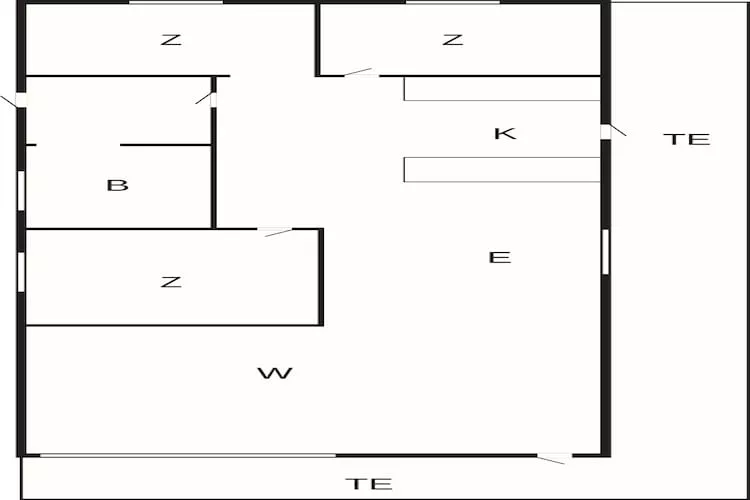 8 Personen vakantie huis in Aakirkeby - Plattegrond