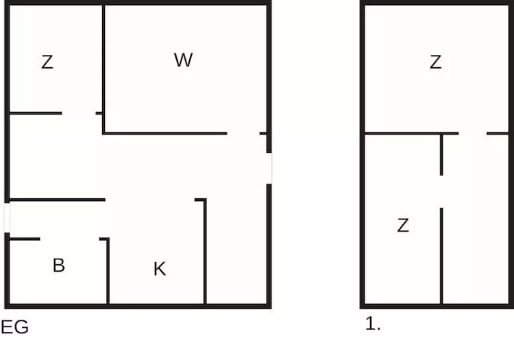 5 Personen vakantie huis in FLISBY - Plattegrond