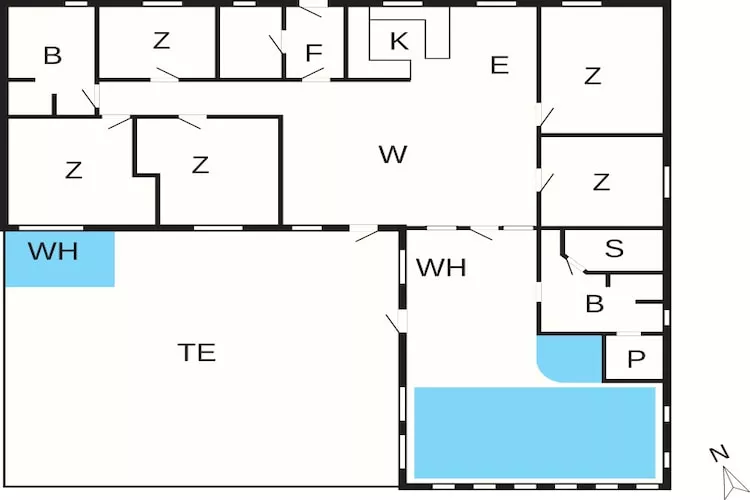 4 sterren vakantie huis in Harboøre - Plattegrond