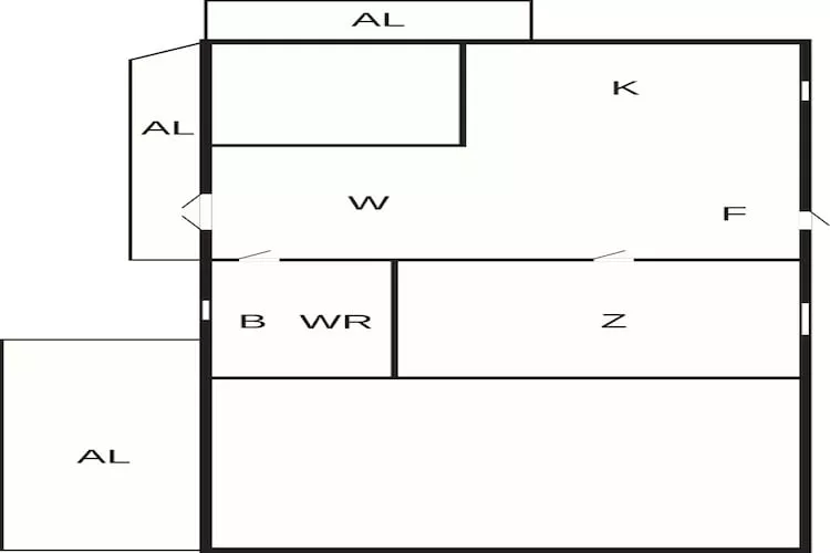 4 Personen vakantie huis in LUR - Plattegrond