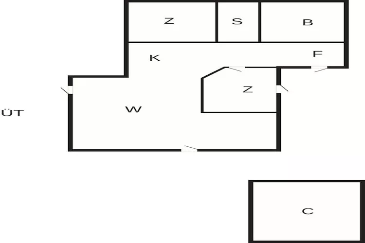 Moderne villa met sauna-retraite - Plattegrond