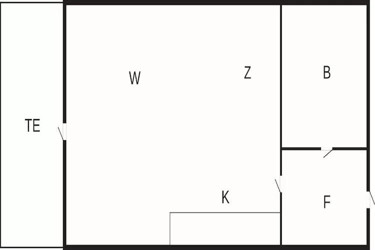 2 pers.Lejl. - Plattegrond