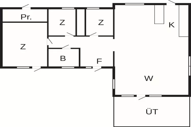 6 Personen vakantie huis in Väddö - Plattegrond