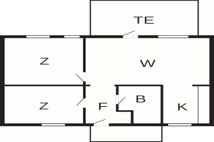 3 room,m/seaview,ground/1.floor - Plattegrond