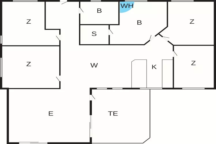 Villa met privésauna en loft - Plattegrond