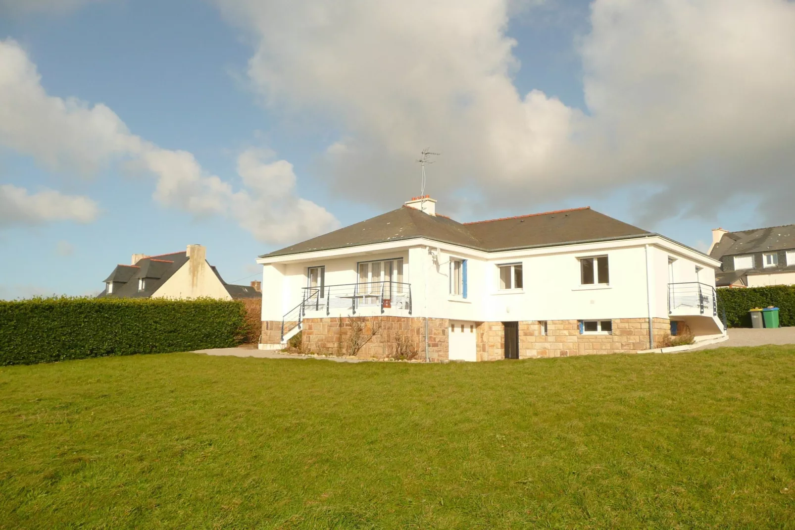 	Ferienhaus mit 180° Panorama Meerblick Lampaul-Plouarzel
