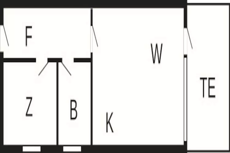 2 vær.,st./1.sal,Standard - Plattegrond