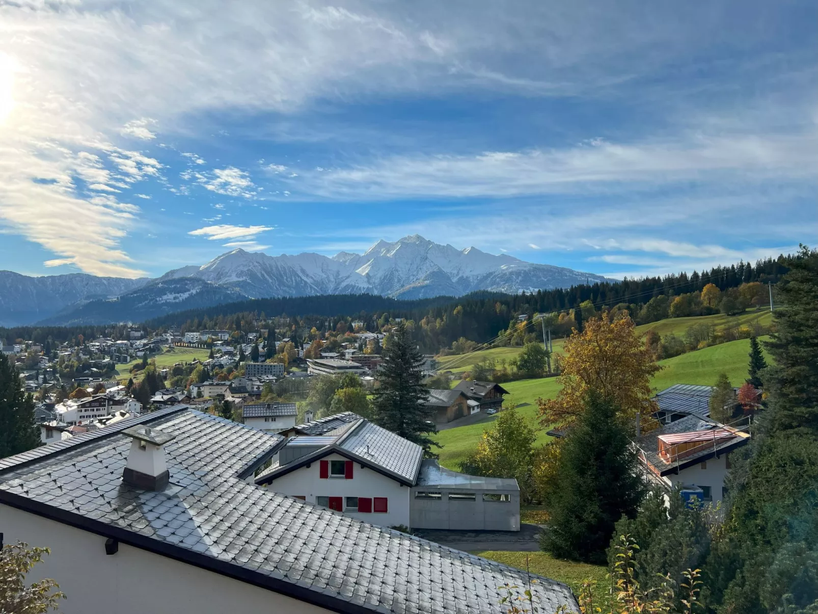 Residenza Cristallo, (Flims Dorf). 3.5 Zimmer Partérre Wohnung (97m2) mit Garte