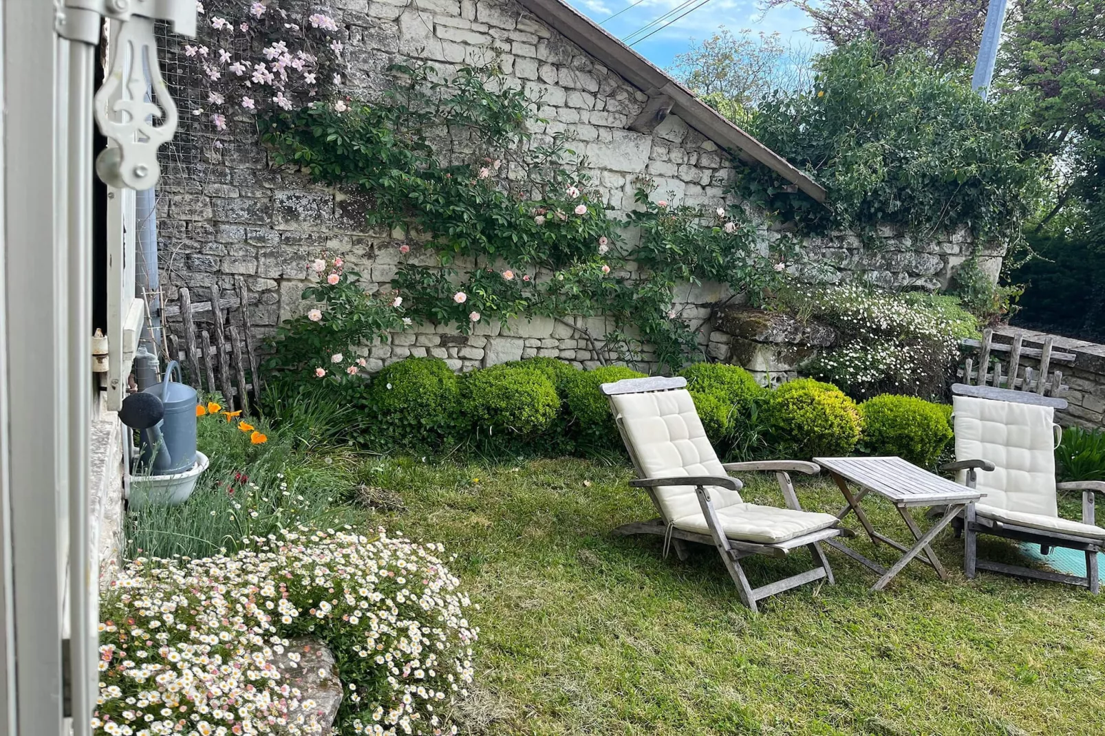 Maison de vacances Sossay - Terrasbalkon