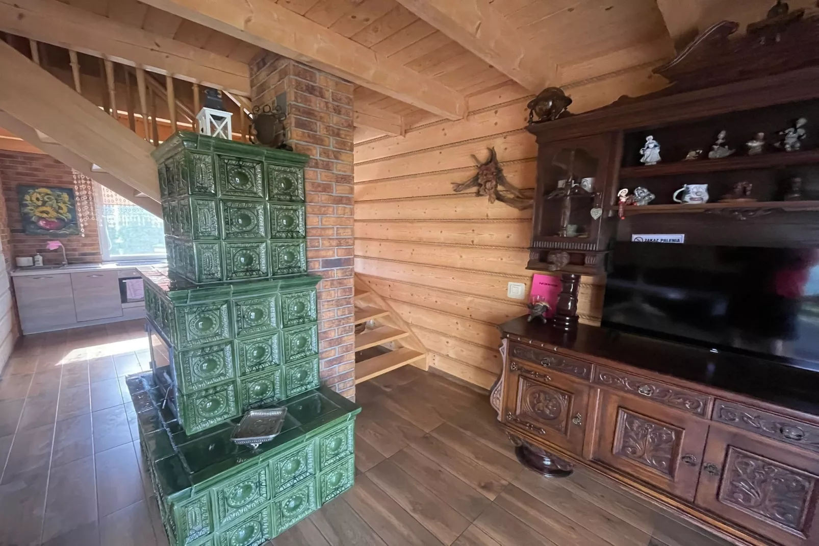 Dom wakacyjny nad jeziorem Goszcza w Lubrzy dla max 4 osób - Woonkamer