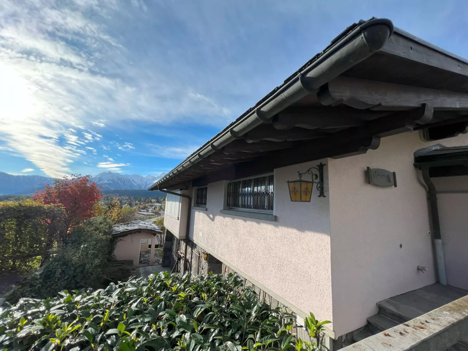 Residenza Cristallo, (Flims Dorf). 3.5 Zimmer Partérre Wohnung (97m2) mit Garte