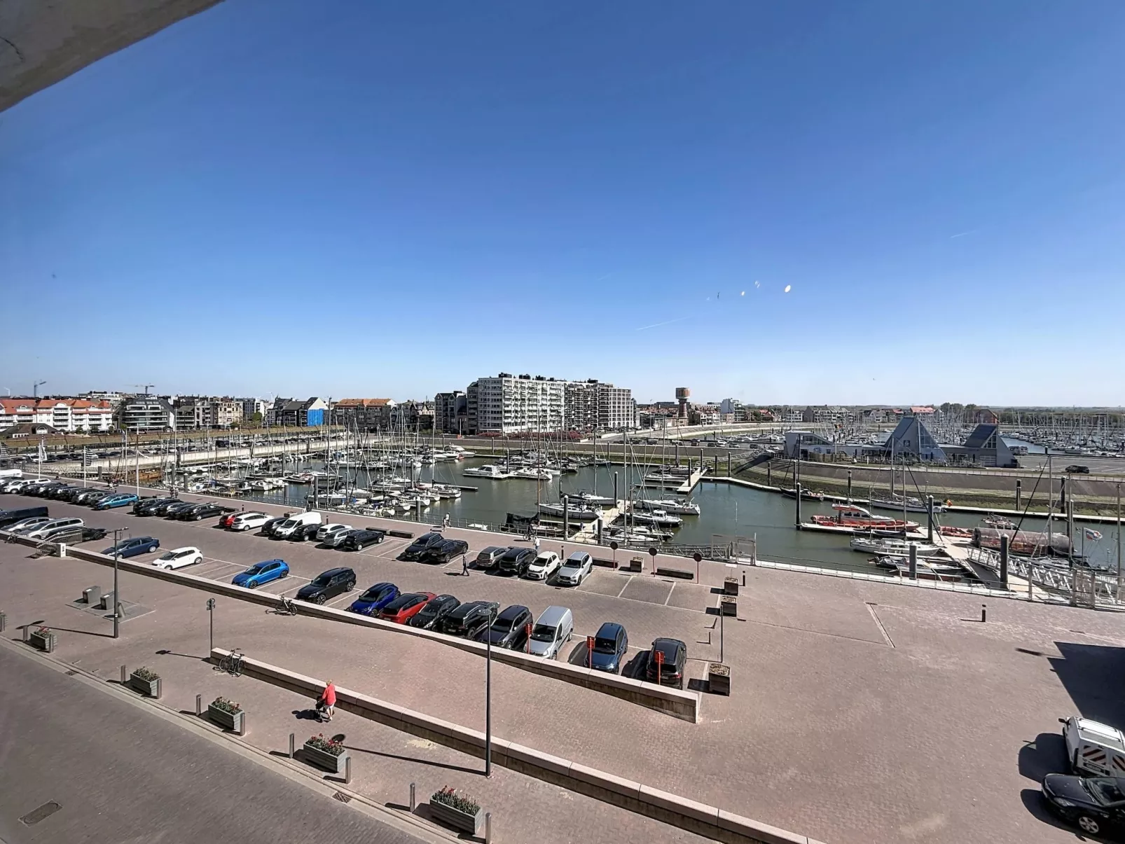 Bella III with harbour view