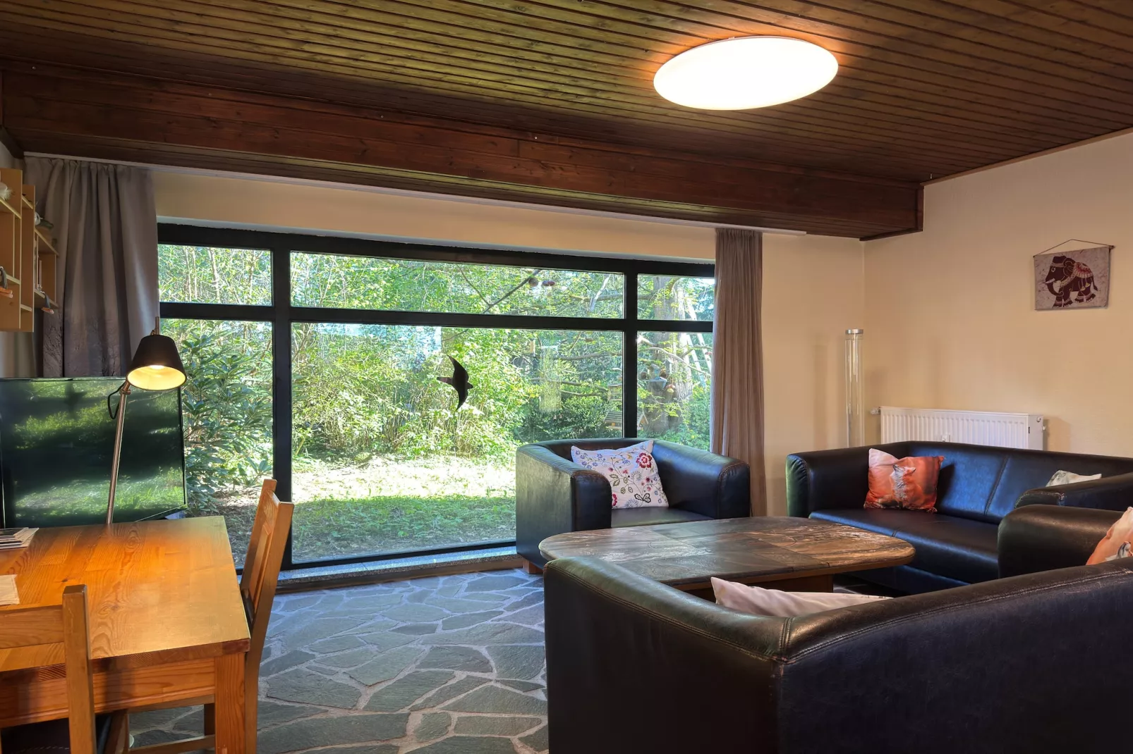 Ferienwohnung Weitblick I und II - Woonkamer