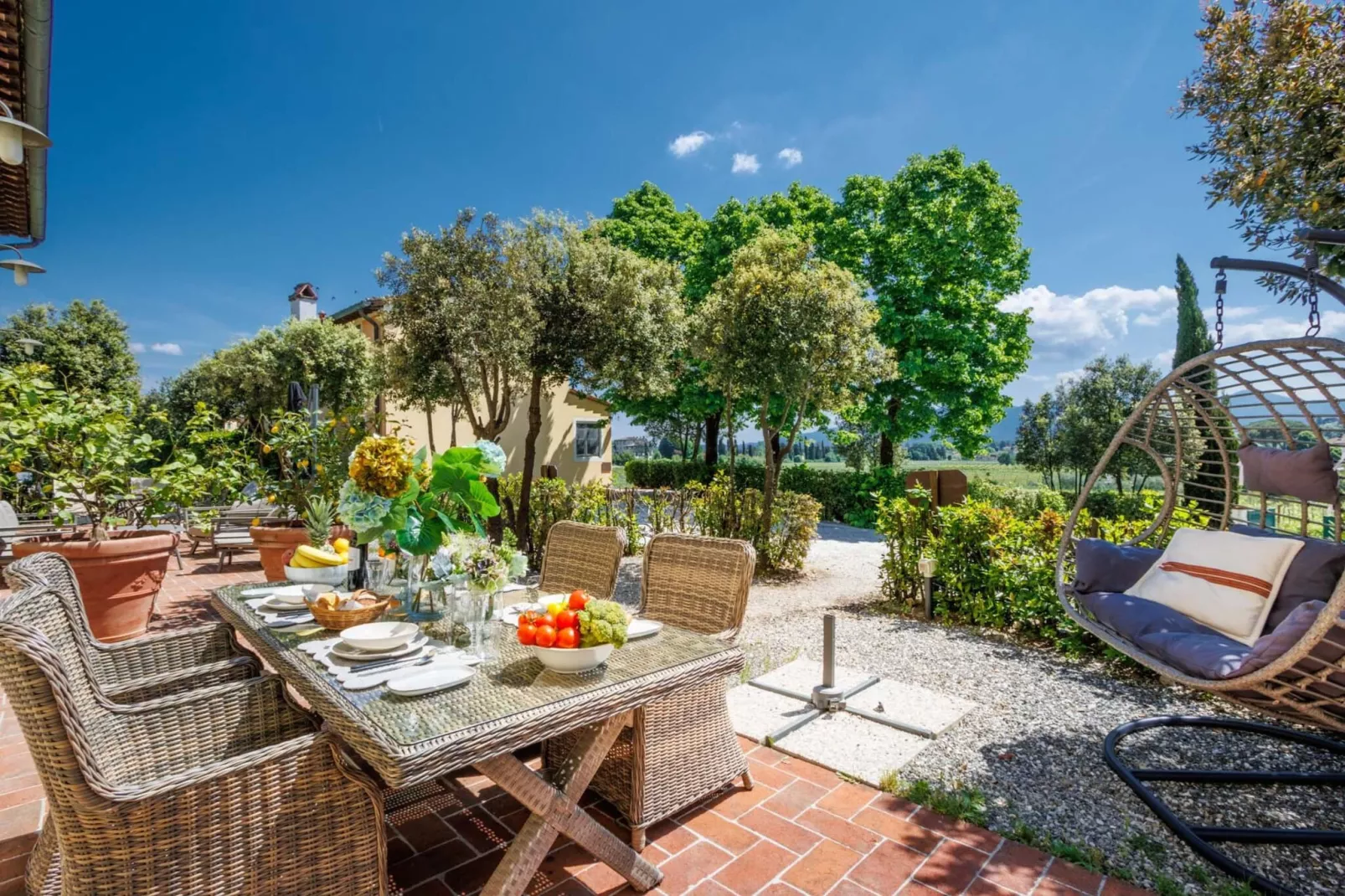Elisa Farmhouse Apartment in Wine Resort - Terrasbalkon