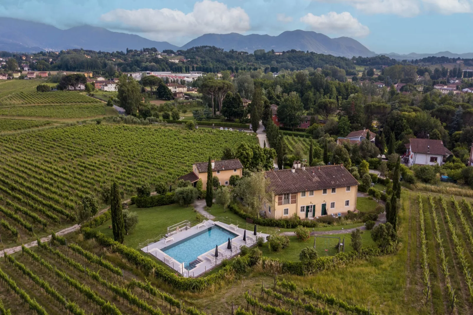 Maria Farmhouse Apartment in Wine Resort in Lucca - Buitenkant zomer