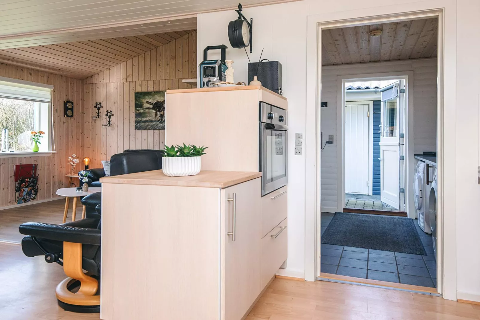 Huis met houtkachel en aanbouw - Binnen