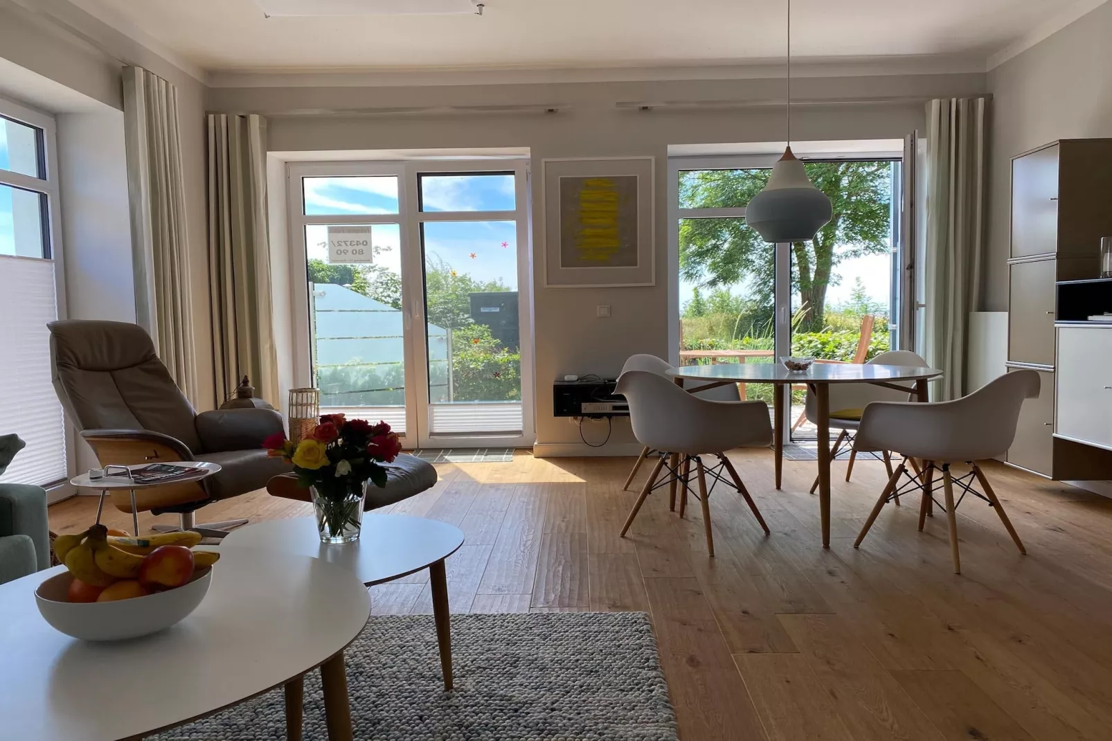 Ferienwohnung P2 - Am Meer - Woonkamer