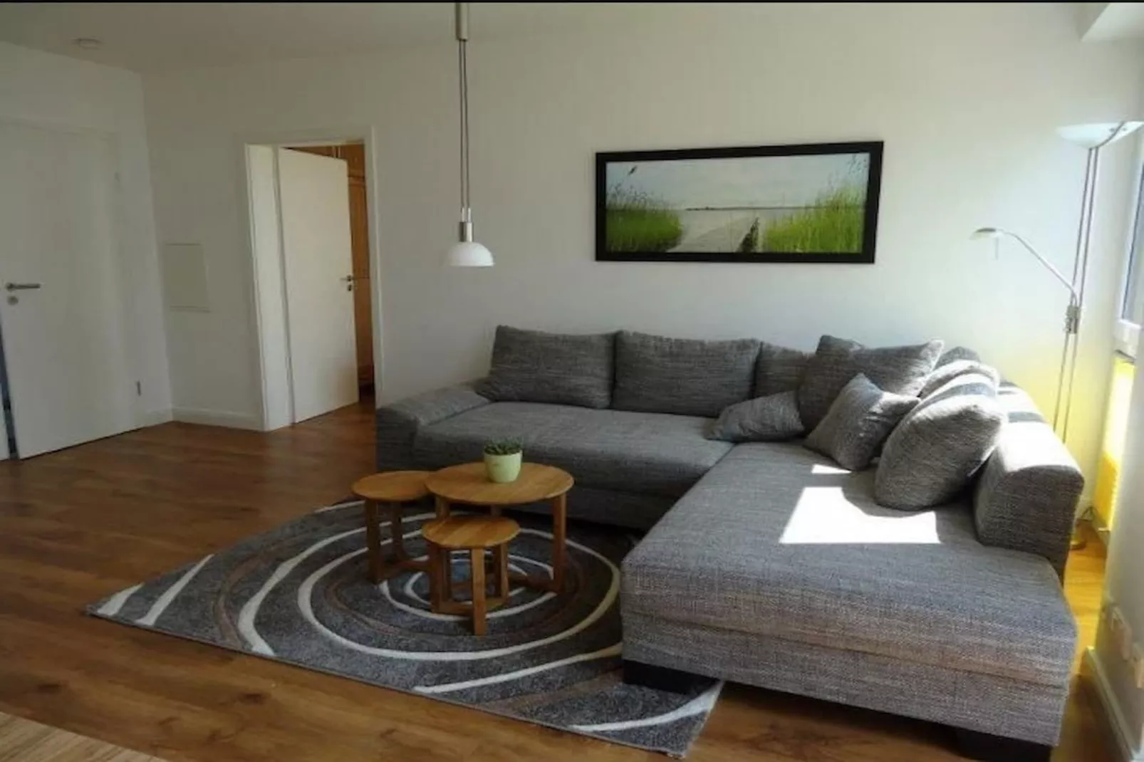 Ferienwohnung Schöne Aussicht - Woonkamer
