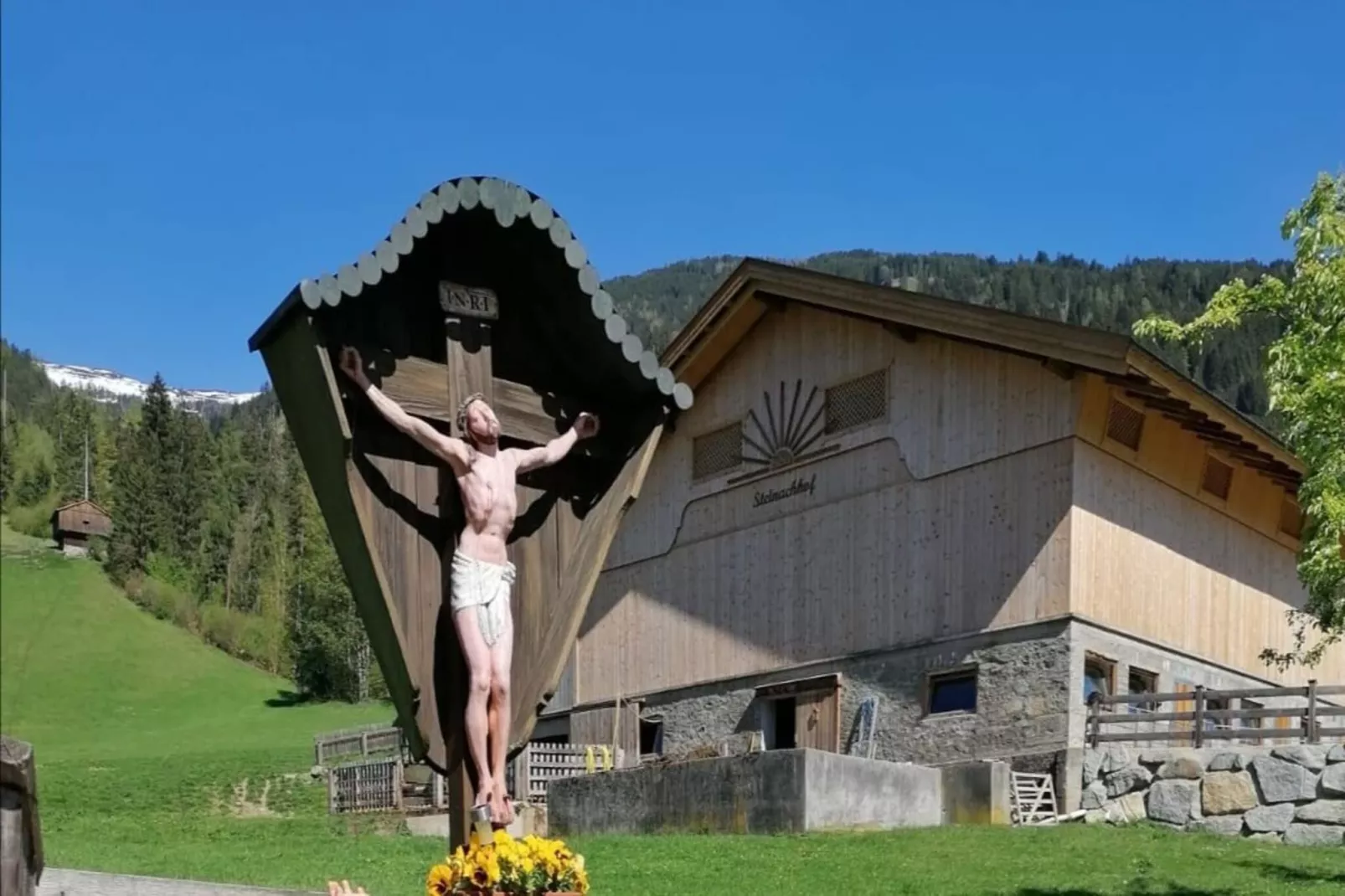 Steinachhof - Uitzicht zomer