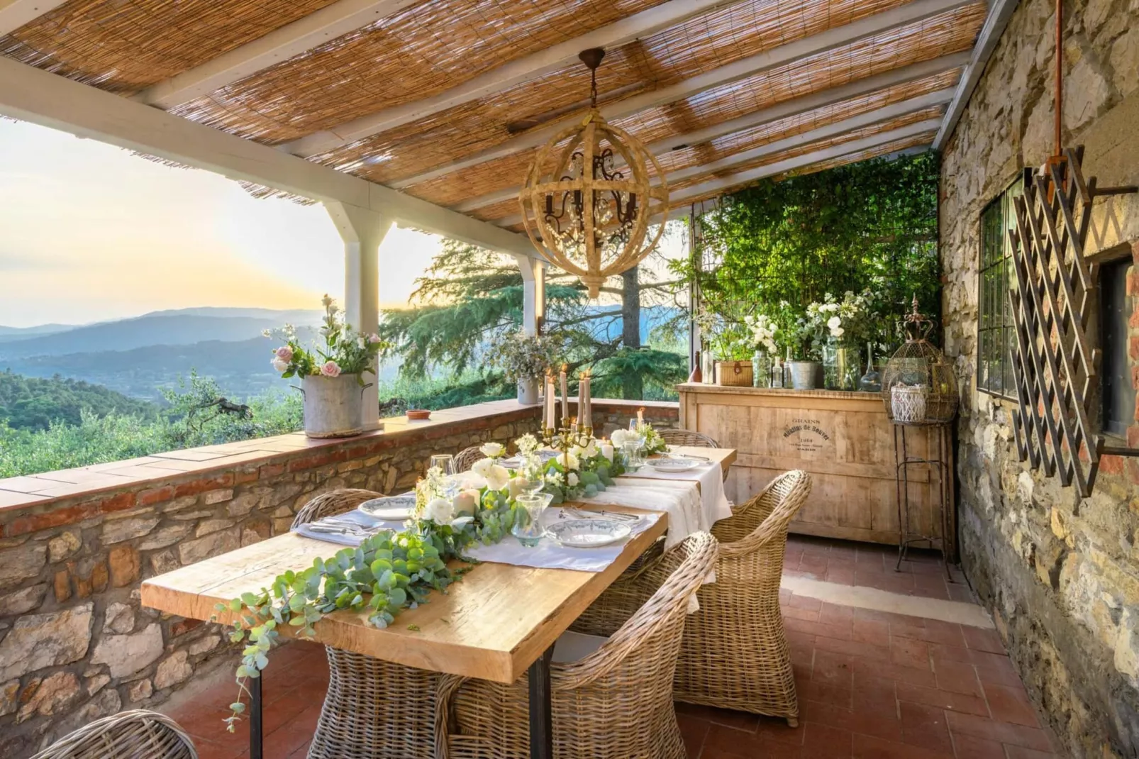 Le Due Terre Farmhouse - Terrasbalkon