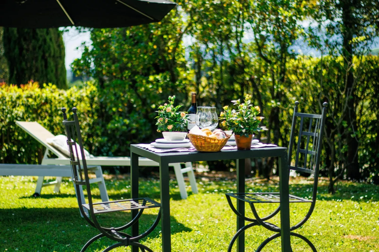 Anna Farmhouse Apartment in Wine Resort in Lucca - Tuinen zomer