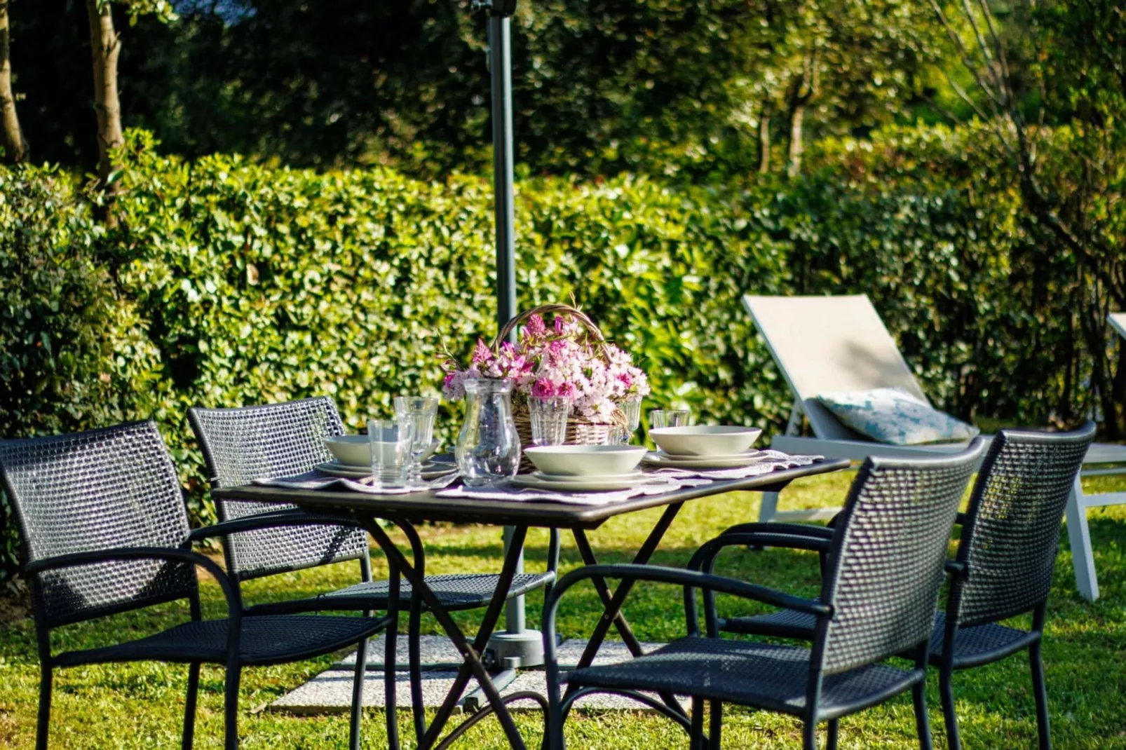 Pietro Farmhouse Apartment in Wine Resort in Lucca - Terrasbalkon