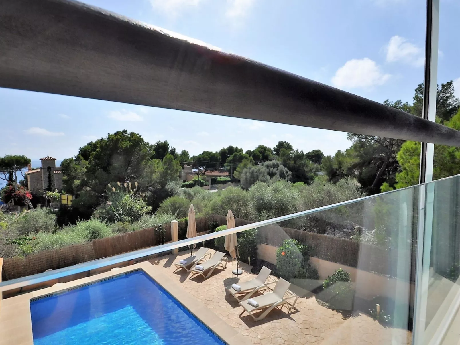 Preciosa villa con vistas al mar, piscina privada, aire acondicionado y wifi id - Buiten
