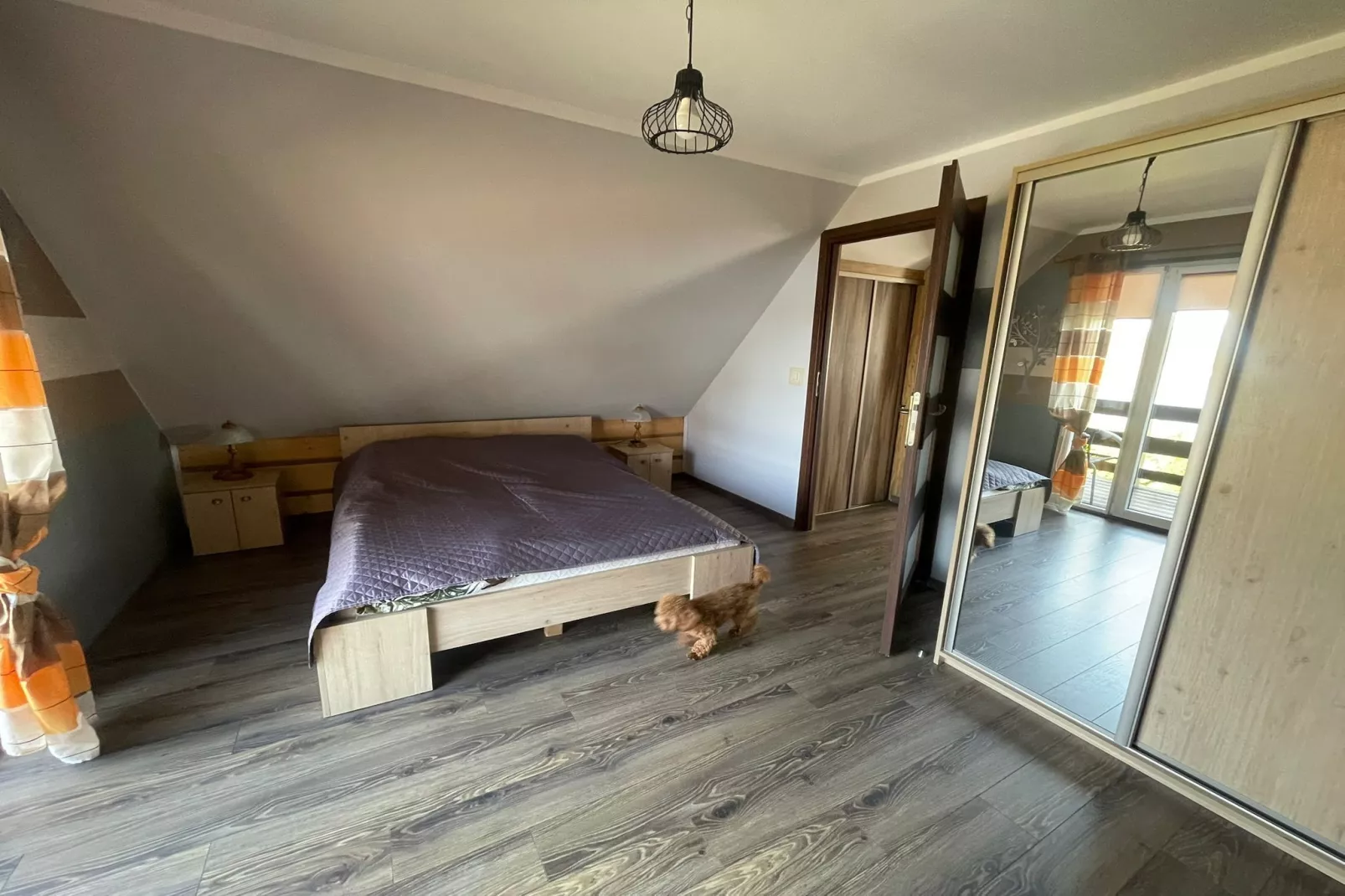 	Dom wakacyjny nad jeziorem Goszcza w Lubrzy dla max 5 osób - Slaapkamer