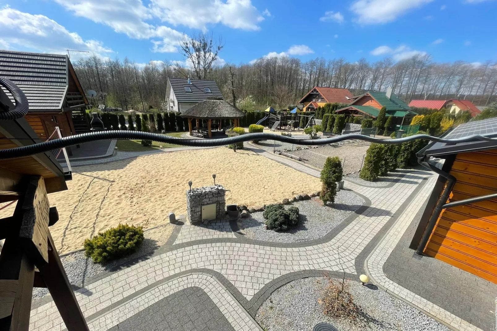 Domek JĘDREK dla max 5 osób Lubrza - Uitzicht