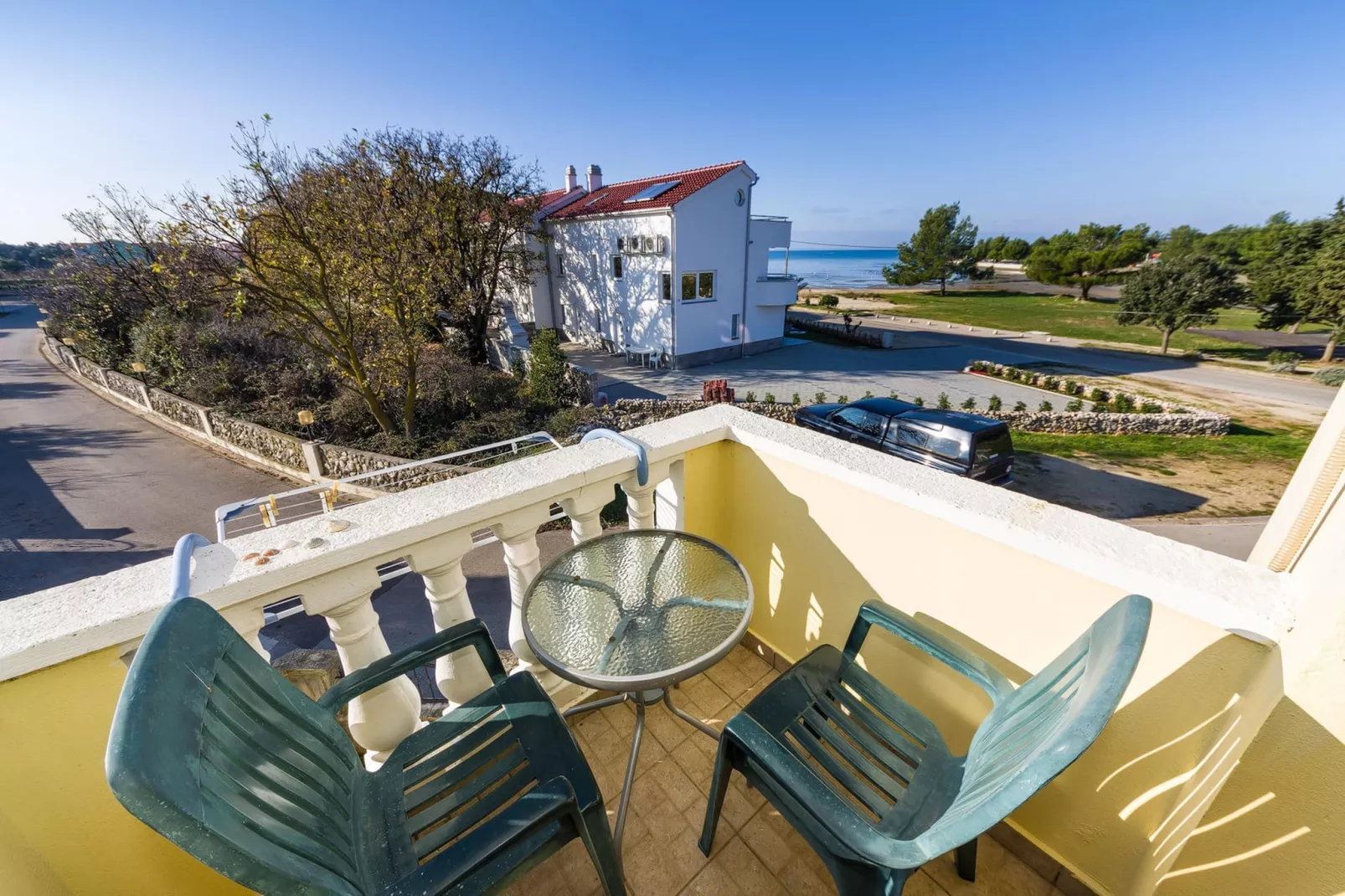 Beachfront apartment Mareo 3 - Terrasbalkon