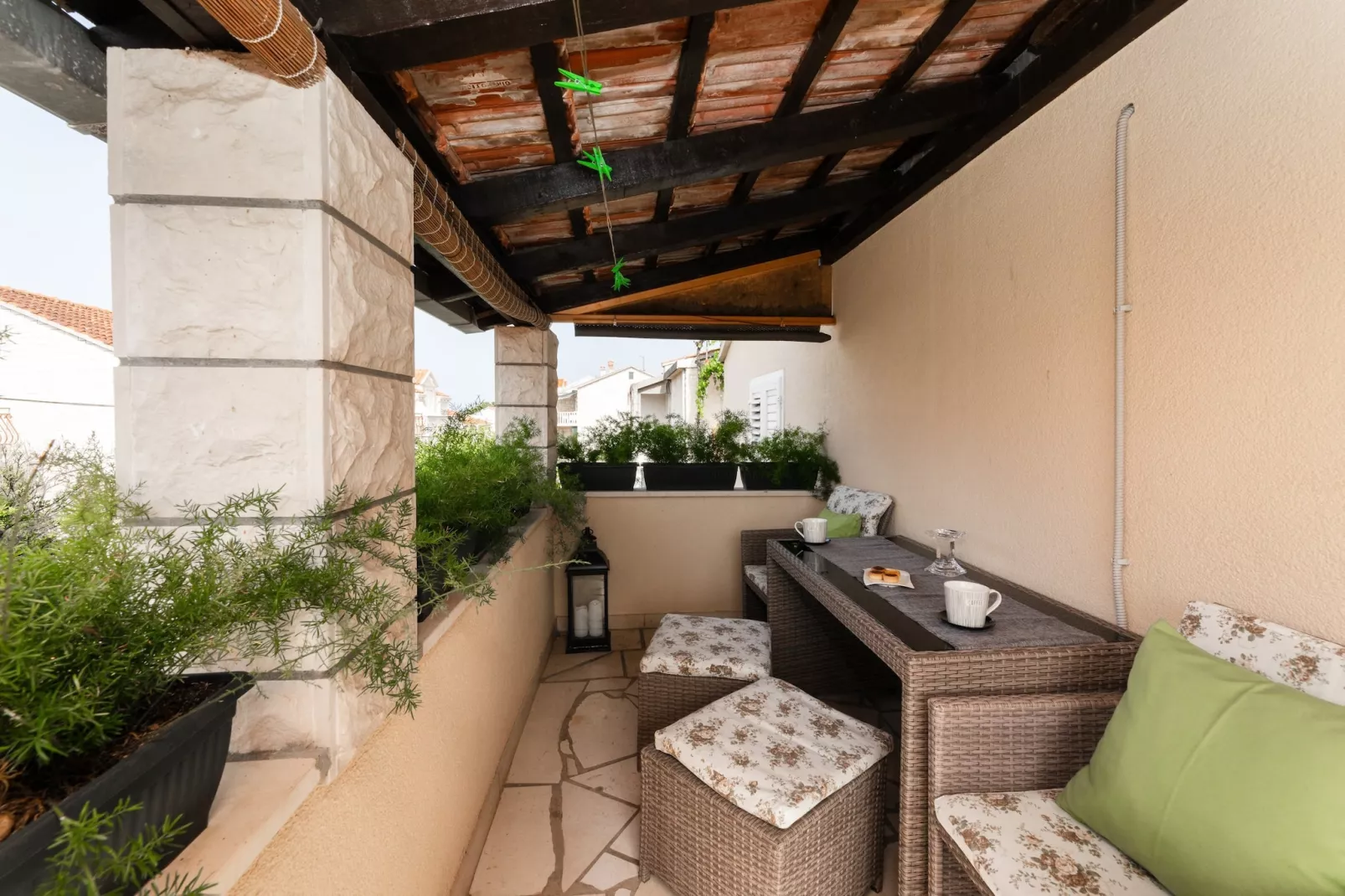 Apartments Roda - Comfort One Bedroom Apartment with Terrace (Kate) - (ST) - Terrasbalkon