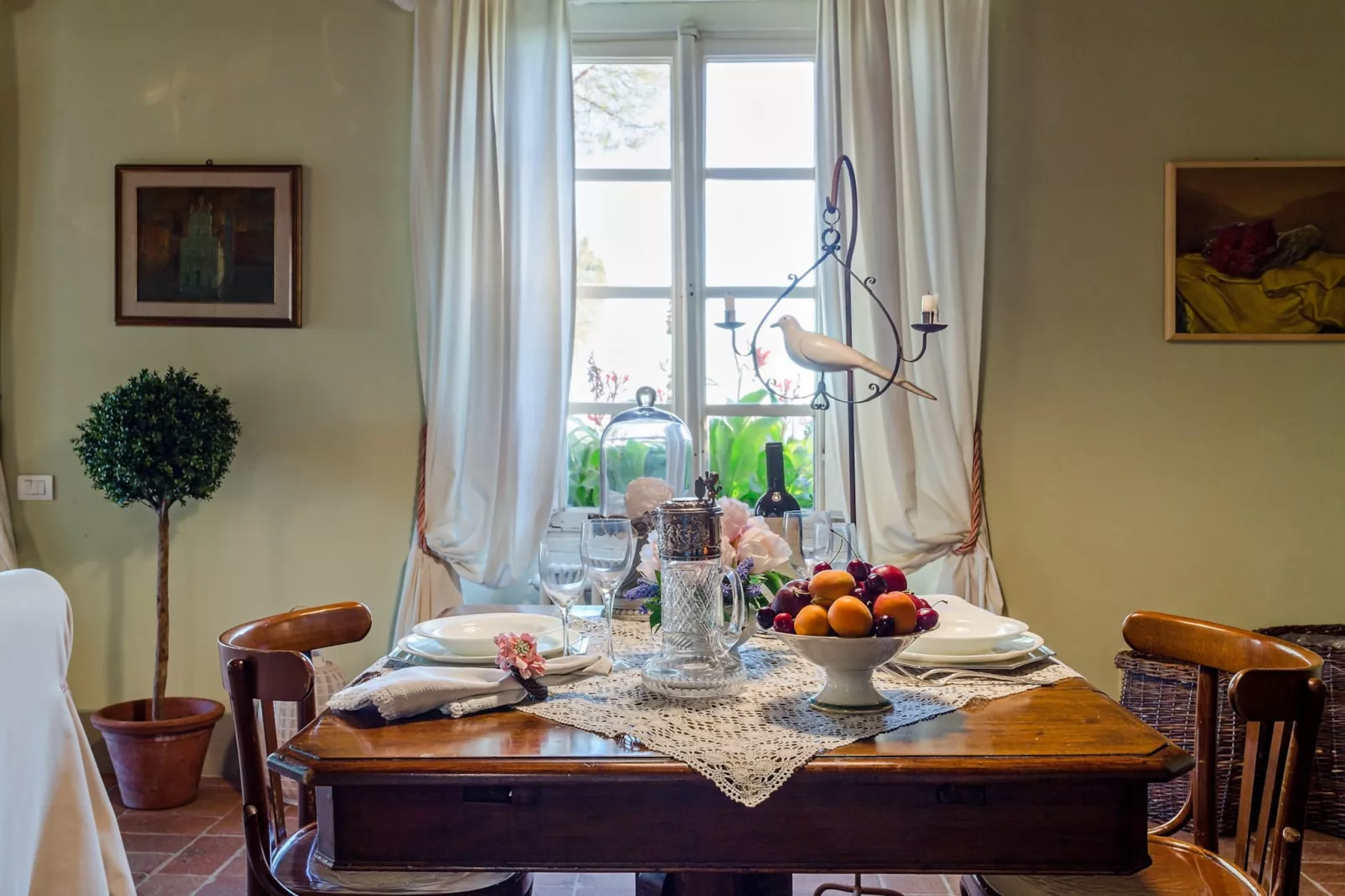 Il Frantoio Farmhouse Apartment - Eetkamer