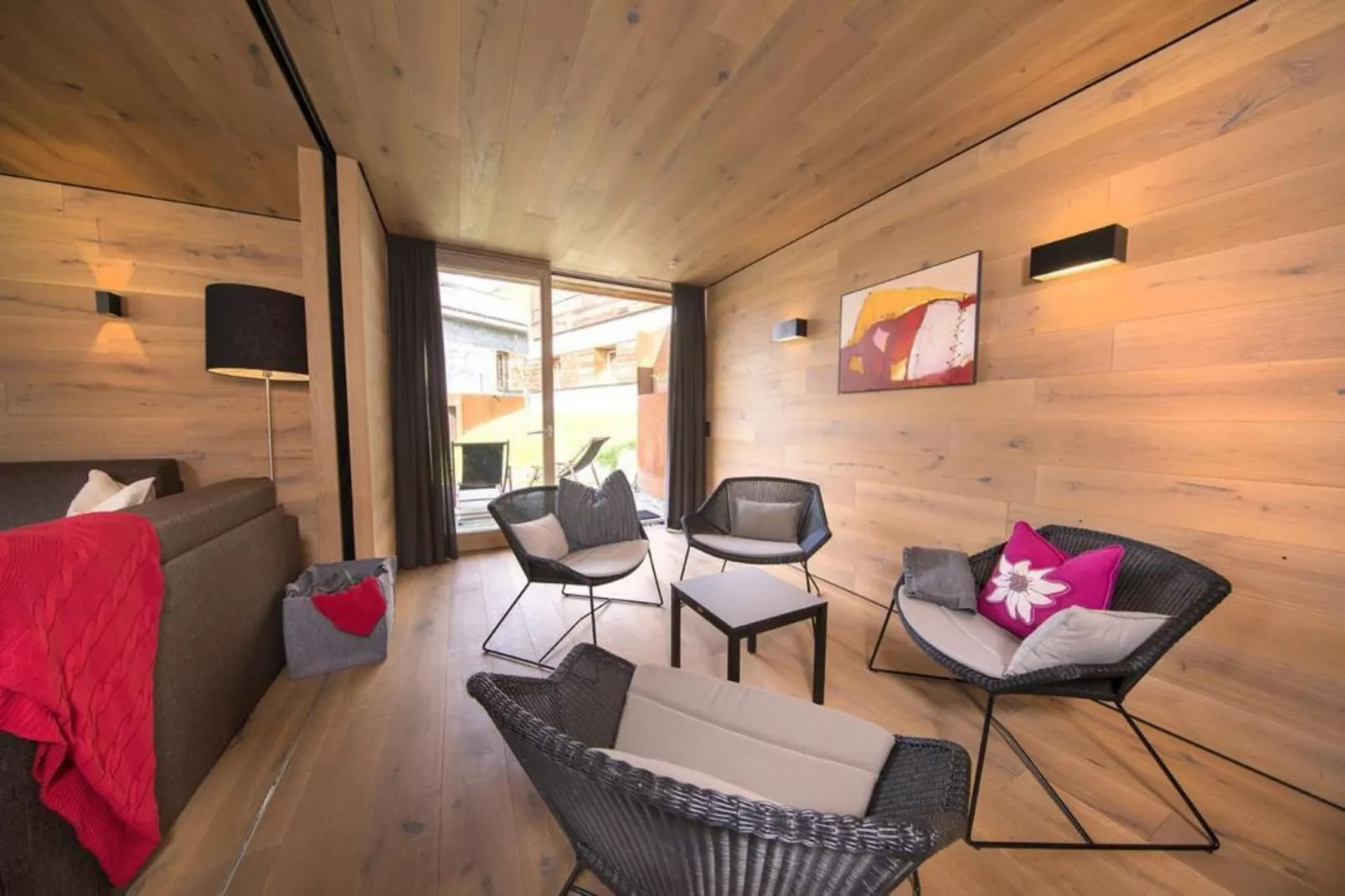 Smaragdresort Chalet Bergblick - Woonkamer