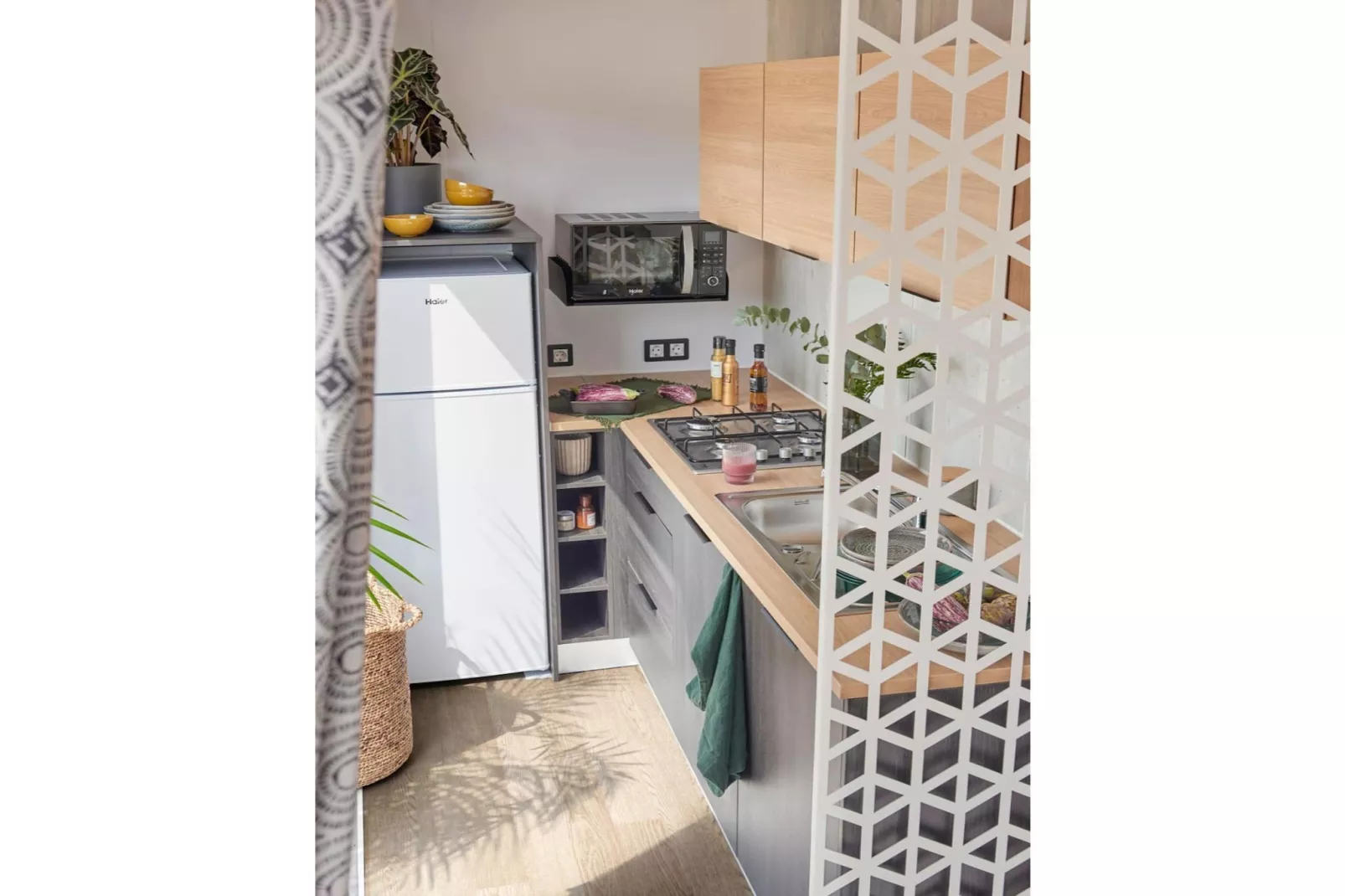 Caravan Bosrand Lembeke 5 - Keuken