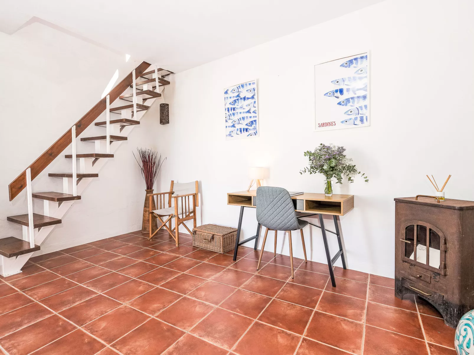 Wohnung mit großer Dachterrasse in Vejer - Binnen