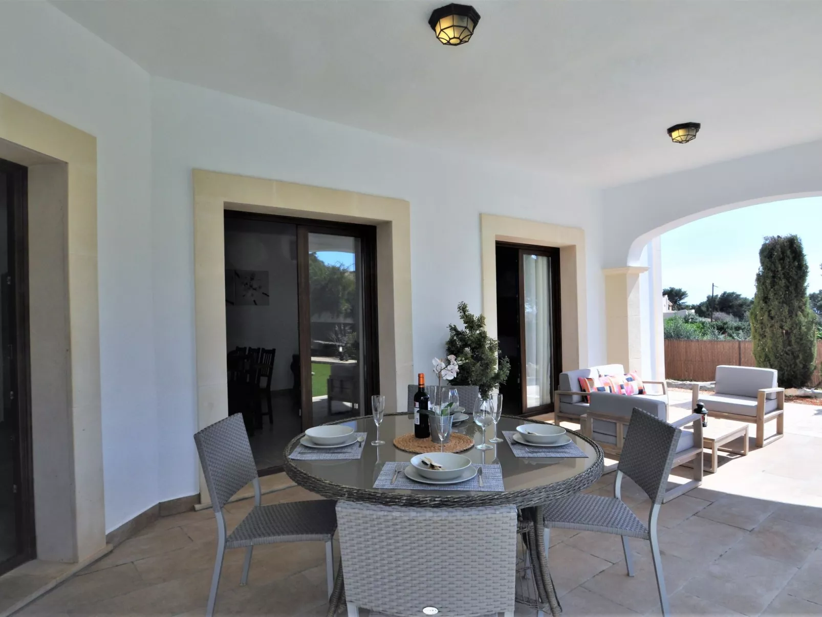 VILLA MONICA en barrio residencial de Cala Pi para 6 personas con piscina priva - Buiten
