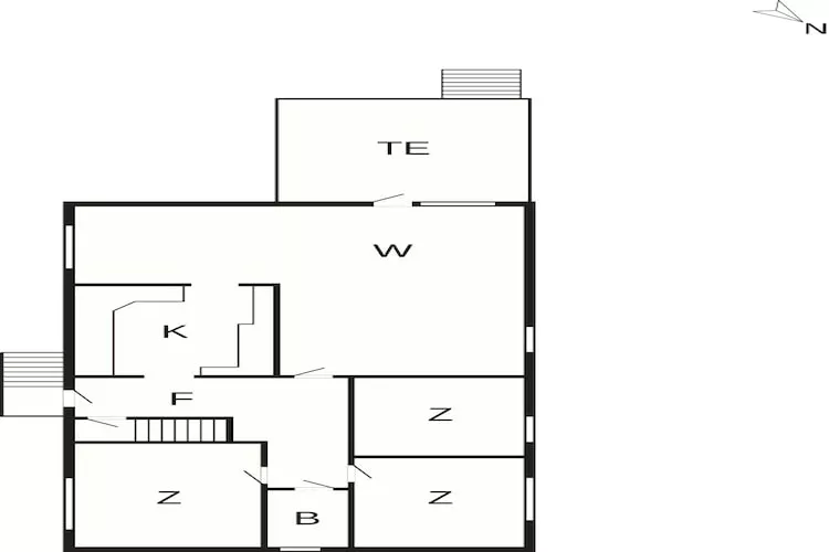 6 Personen vakantie huis in Borre - Plattegrond