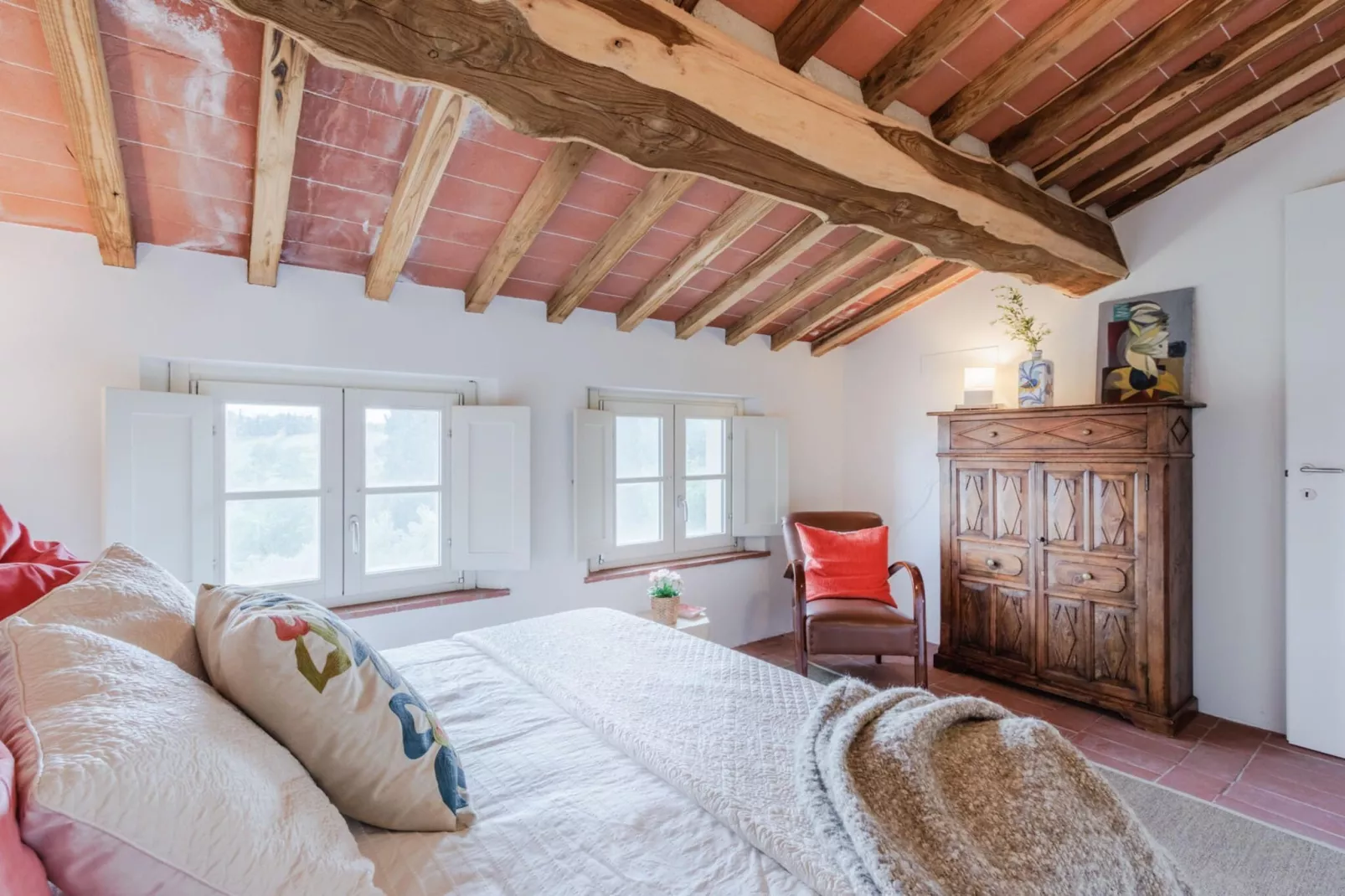 Casa Bellavista at Borghetto Farmhouse - Slaapkamer
