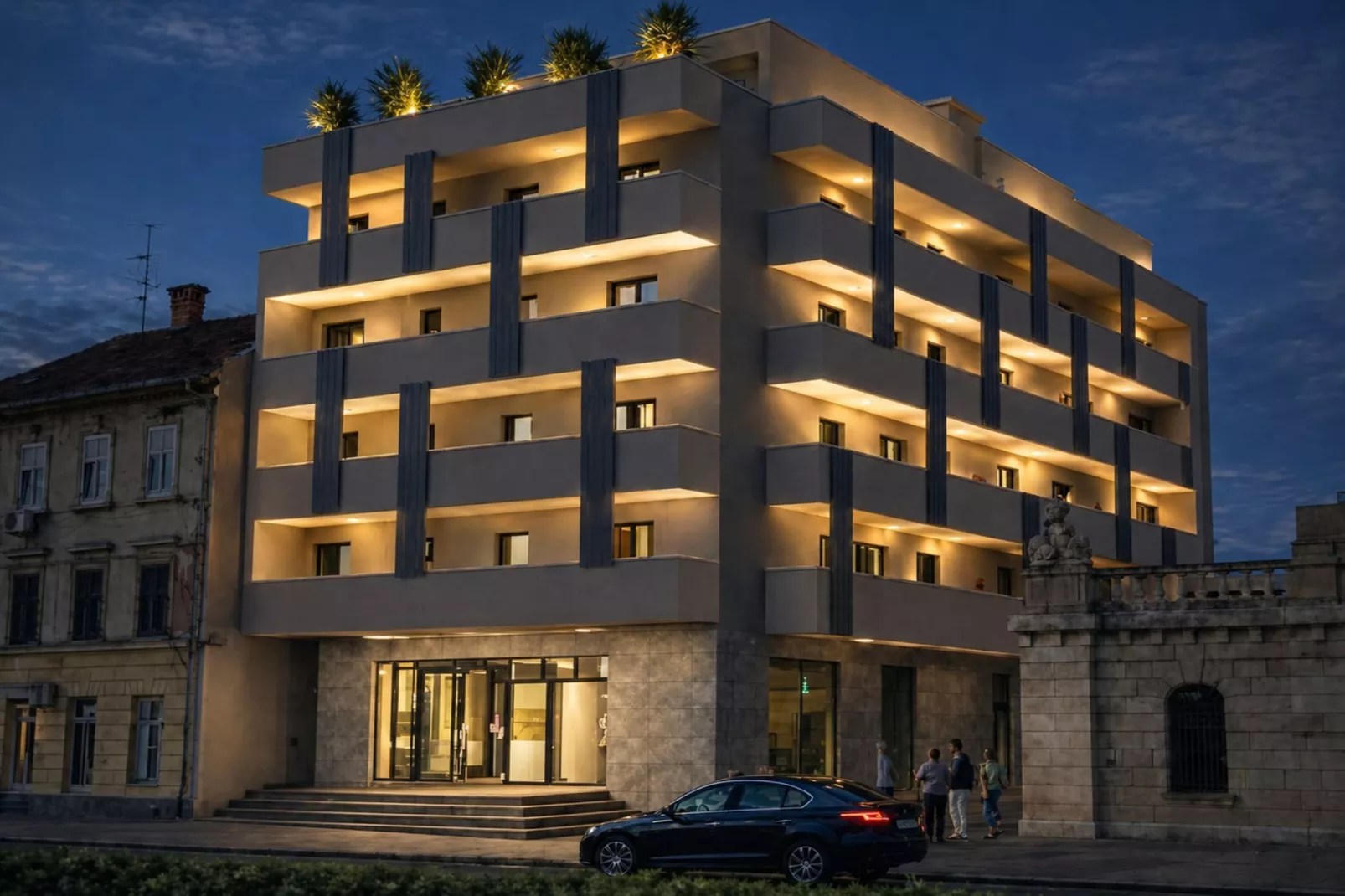 PICTAS Residence - Standard Double or Twin Room with Balcony - Image-tags.hotelexteriorsummer