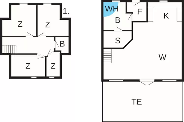 Rietgedekte huis met spa -- By Traum Ferienwohnungen - Plattegrond