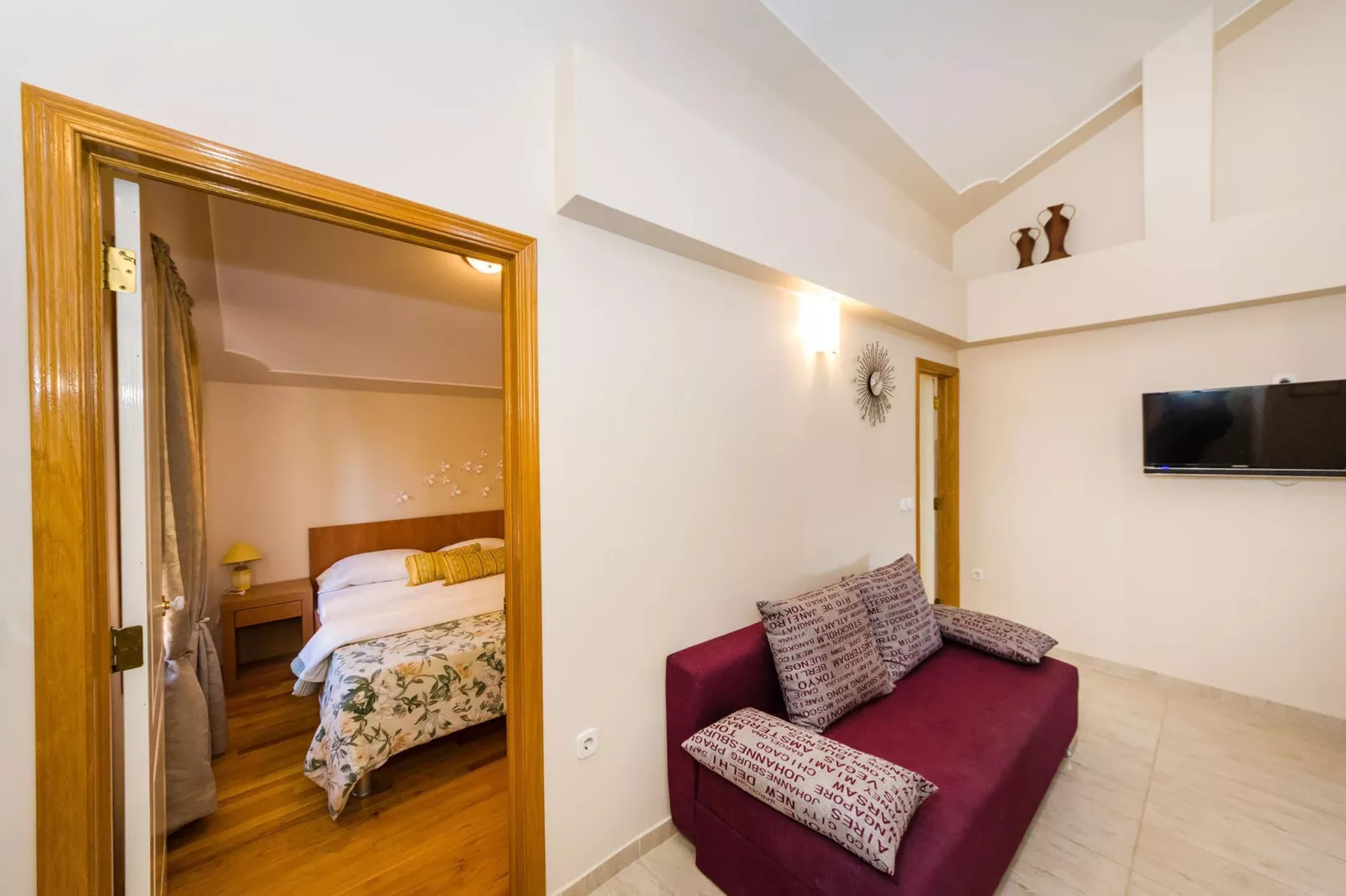 Beachfront apartment Mareo 6 - Woonkamer