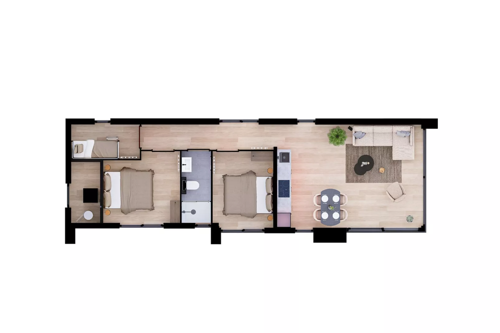 Villa Meerzicht | 6 Pers. - Plattegrond
